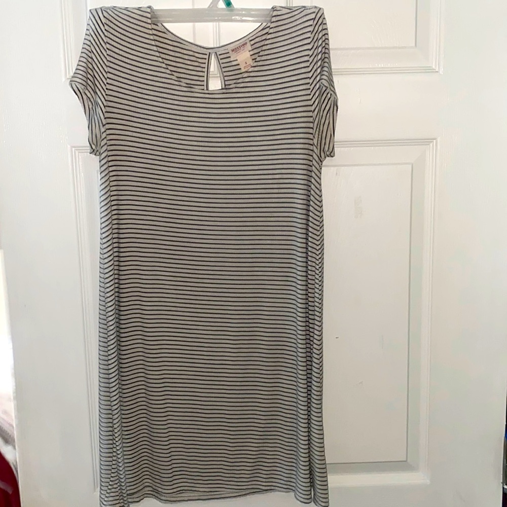 stripped dress black & white comfy summer dress